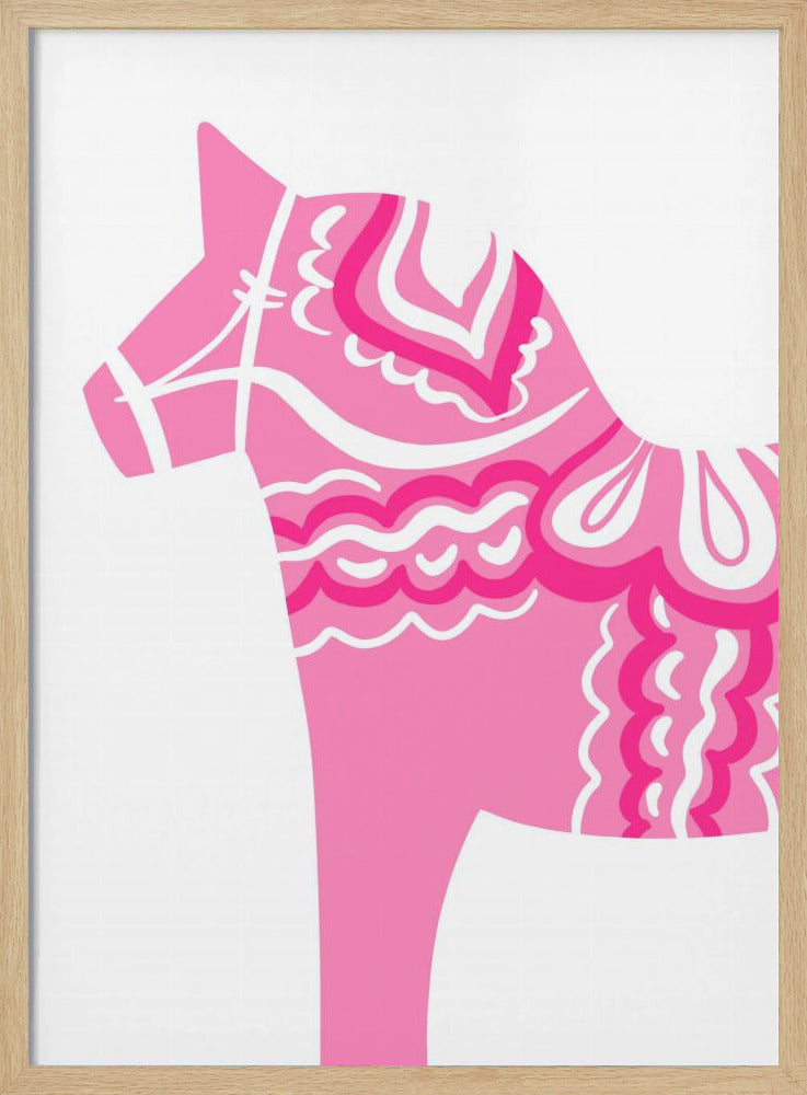 Roze Dala-silhouet | Poster