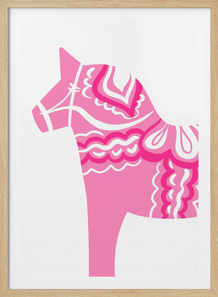 Roze Dala-silhouet | Poster