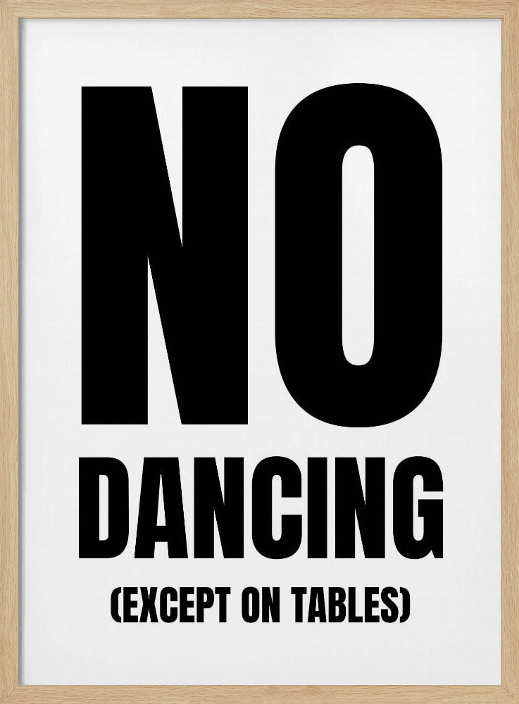 Alleen tafelbewegingen | Poster