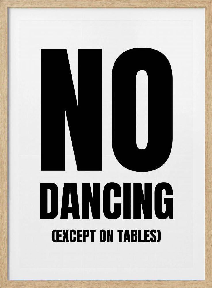 Alleen tafelbewegingen | Poster