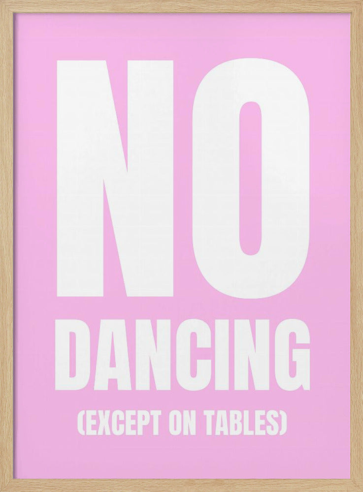Alleen dansen op tafels | Poster