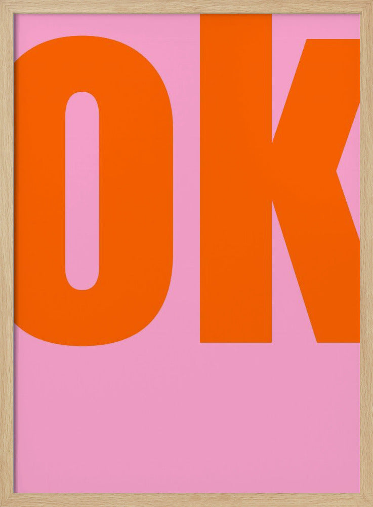 Gedurfde roze statement | Poster