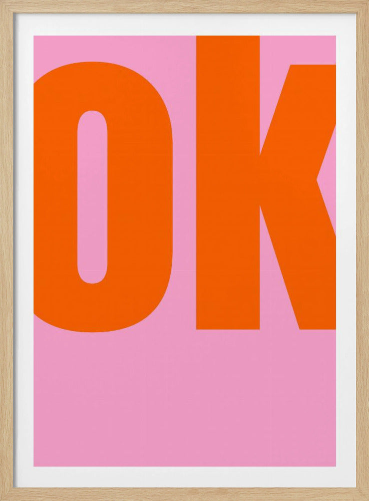 Gedurfde roze statement | Poster