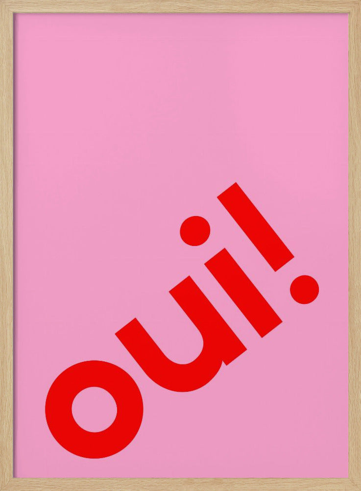 Ja in vette letters | Poster
