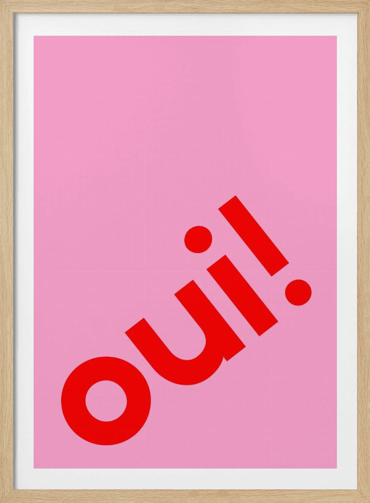 Ja in vette letters | Poster