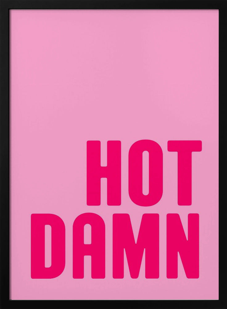 Vet roze uitroepteken | Poster