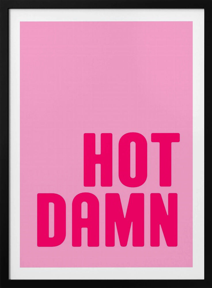 Vet roze uitroepteken | Poster