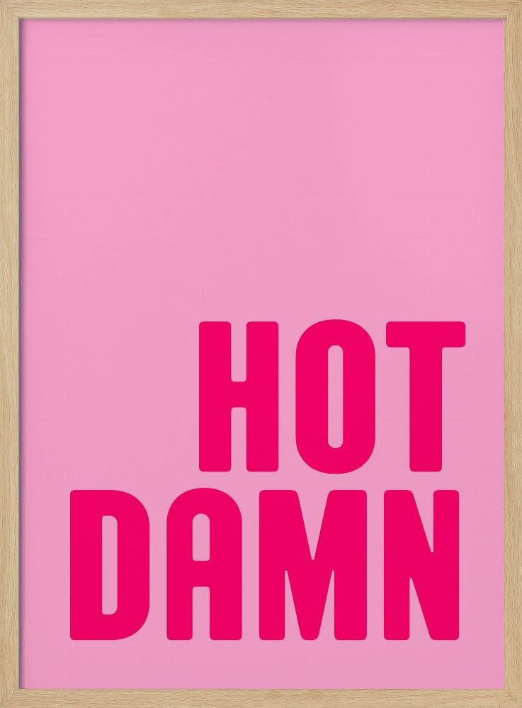 Vet roze uitroepteken | Poster