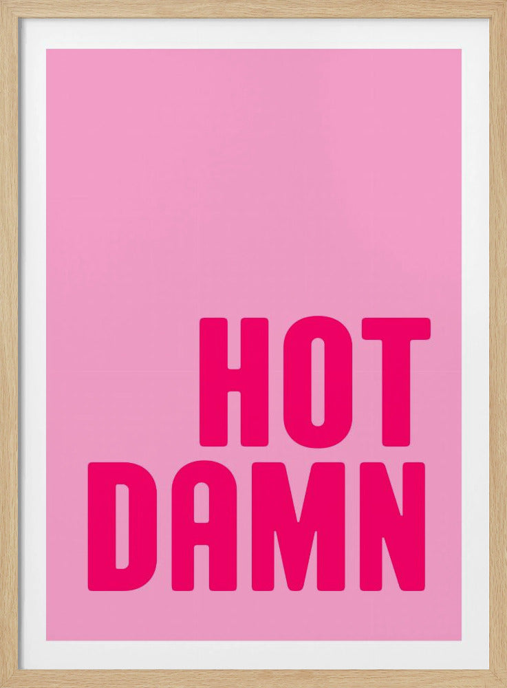 Vet roze uitroepteken | Poster