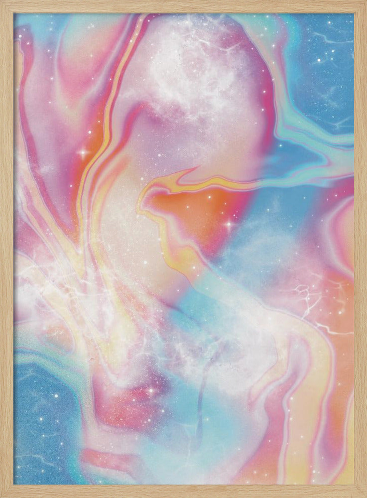 Vintage Pastel Ruimte | Poster