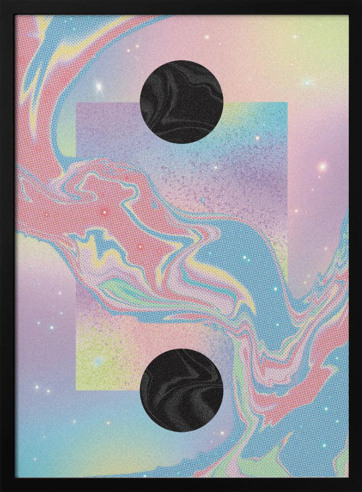 Zwart gat pastel kosmos | Poster