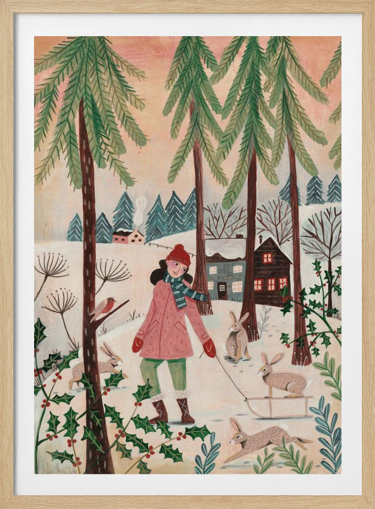 Walking in the snow | Poster