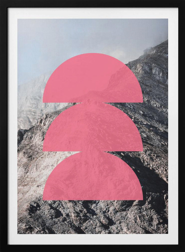 Roze Horizon Lagen | Poster