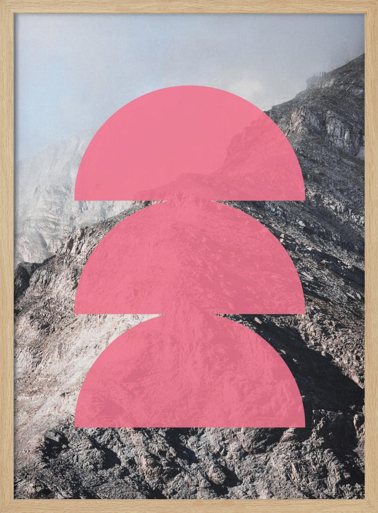 Roze Horizon Lagen | Poster