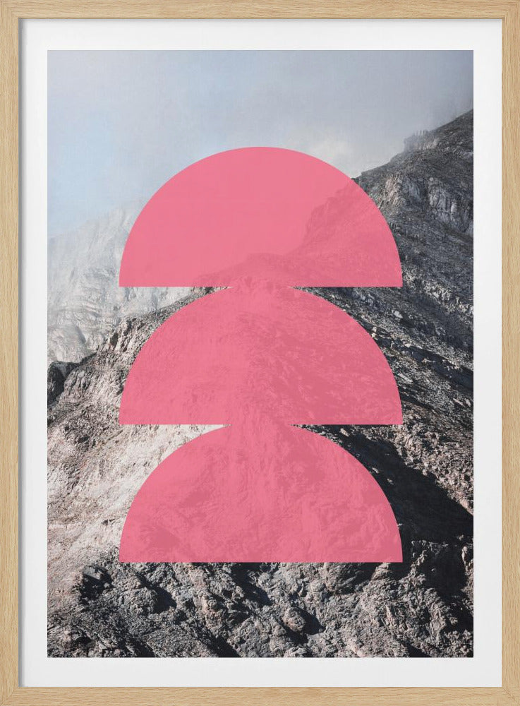 Roze Horizon Lagen | Poster