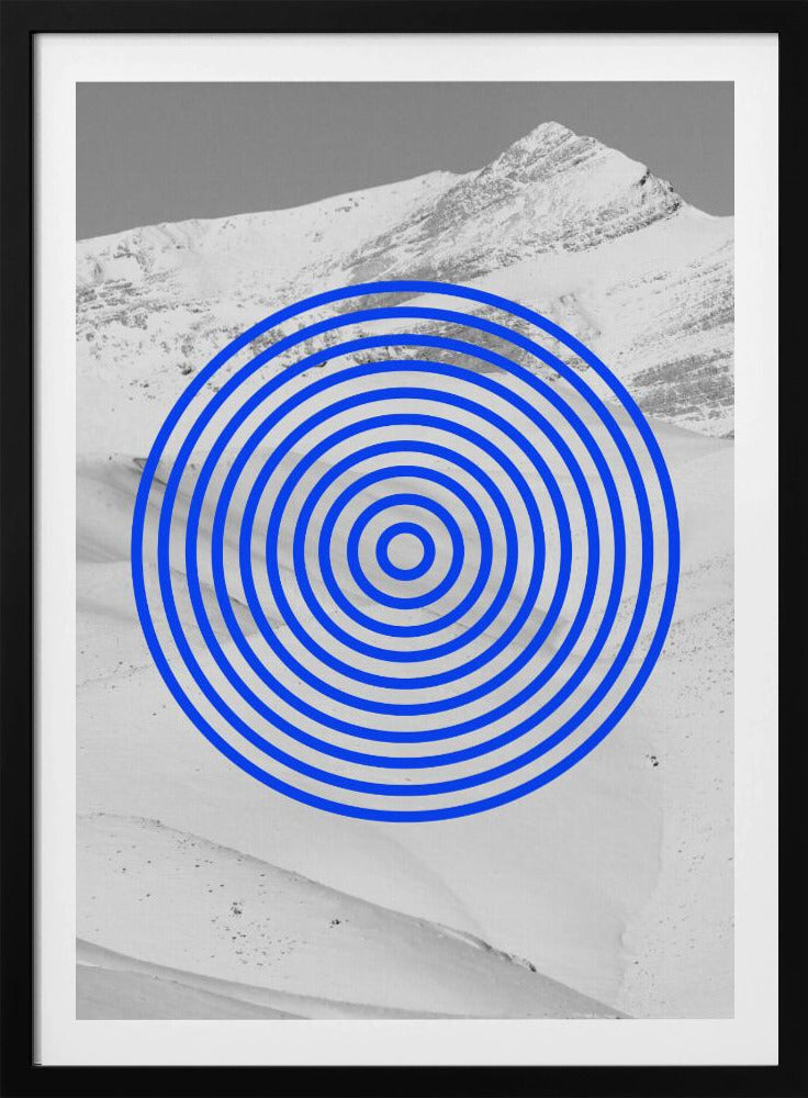 Blauwe Echoes | Poster