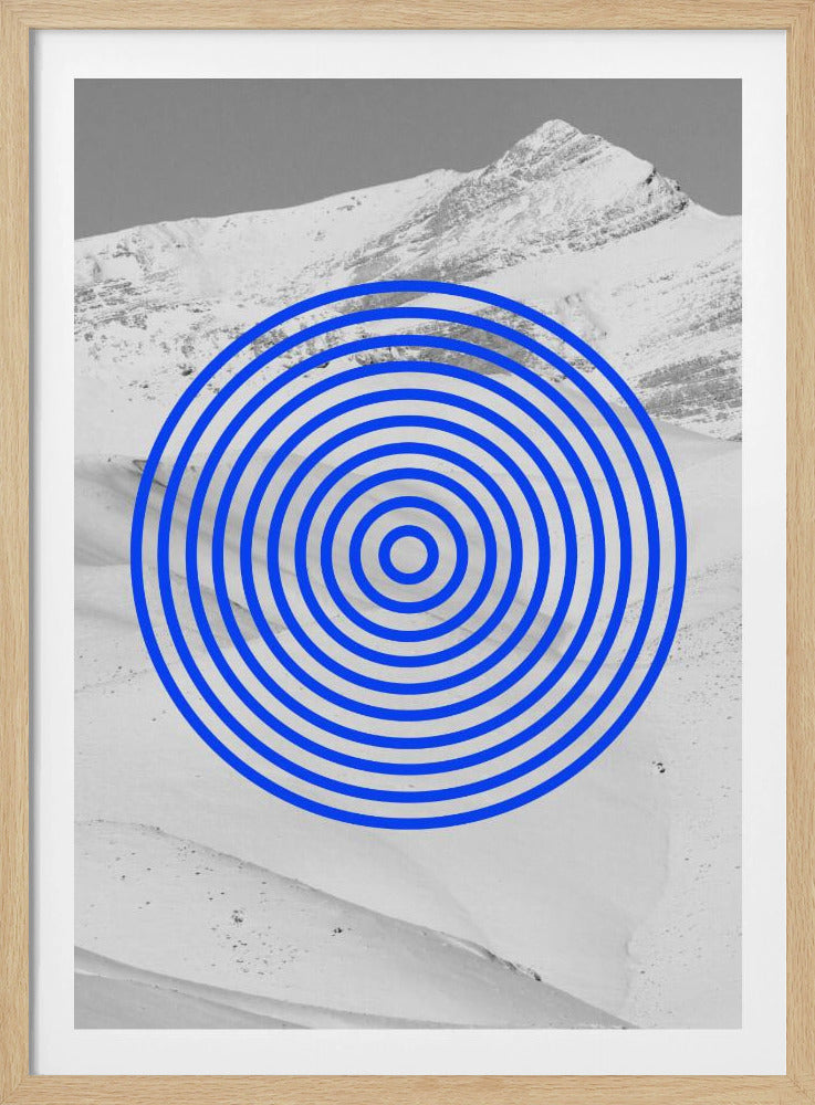 Blauwe Echoes | Poster