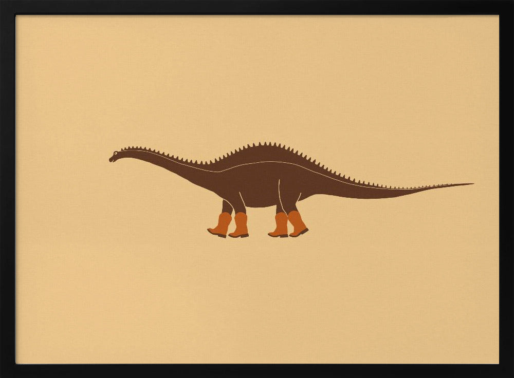 Rebbachisaurus Reba de Cowgirl Dinosaur Textuur | Poster
