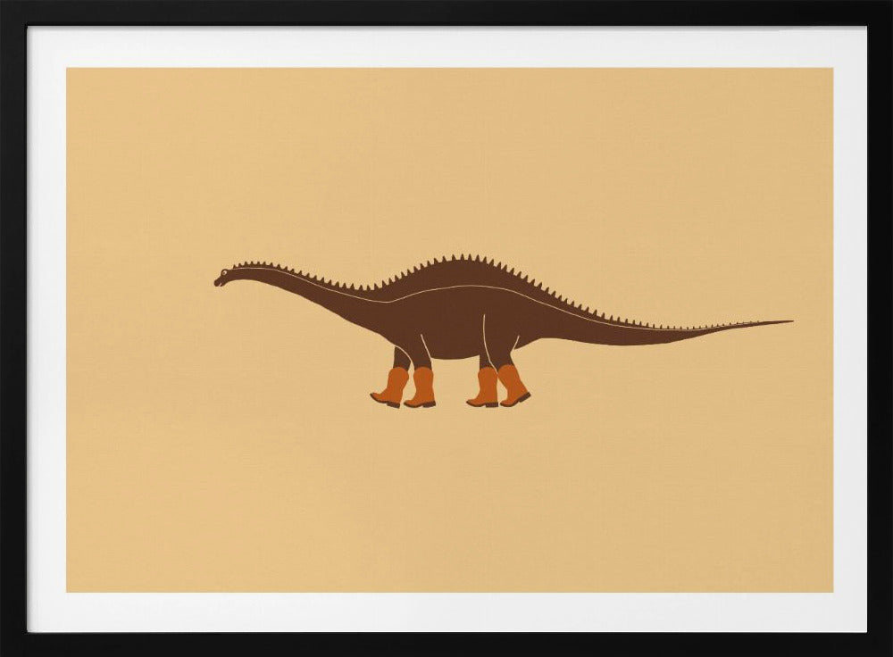 Rebbachisaurus Reba de Cowgirl Dinosaur Textuur | Poster