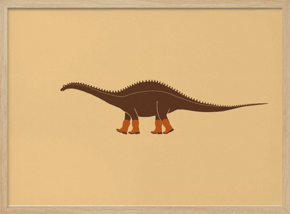 Rebbachisaurus Reba de Cowgirl Dinosaur Textuur | Poster