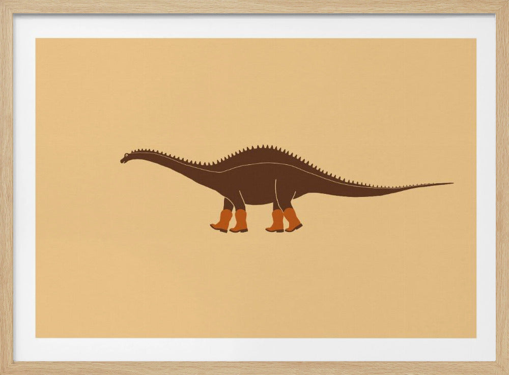 Rebbachisaurus Reba de Cowgirl Dinosaur Textuur | Poster