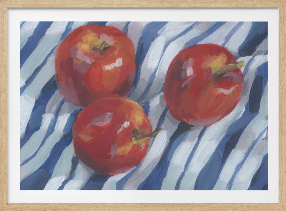 Drie rode appels | Poster