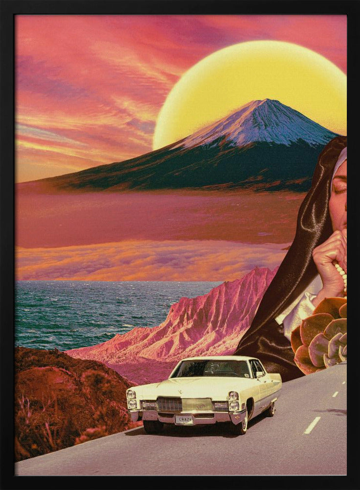 Retro landschapscollage | Poster