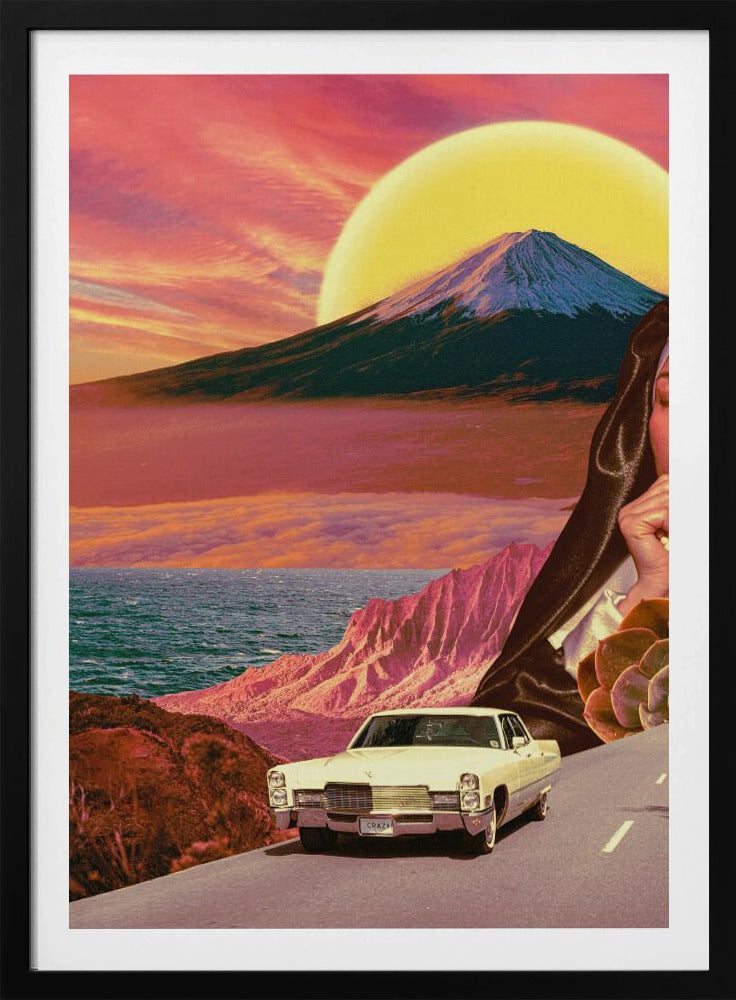 Retro landschapscollage | Poster