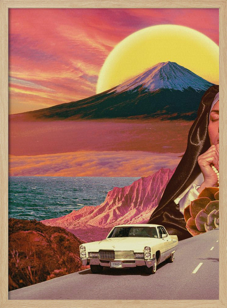 Retro landschapscollage | Poster