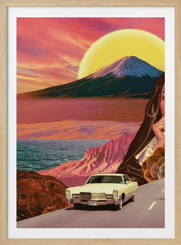 Retro landschapscollage | Poster