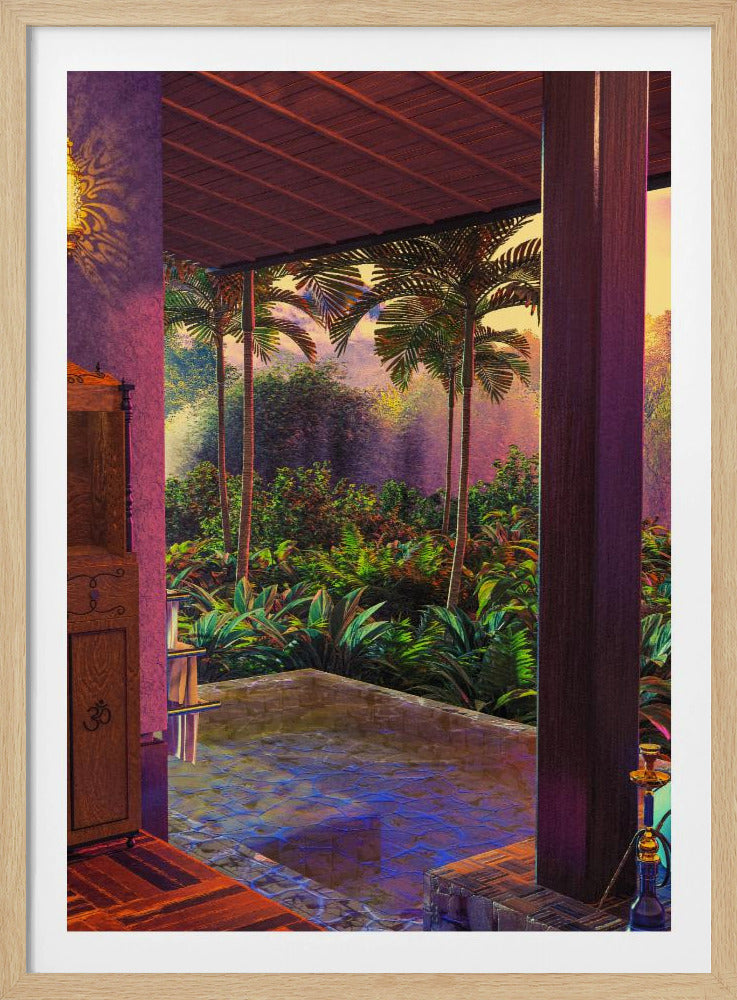 Regenwoud Infinity Pool Kunstdruk (a1) | Poster