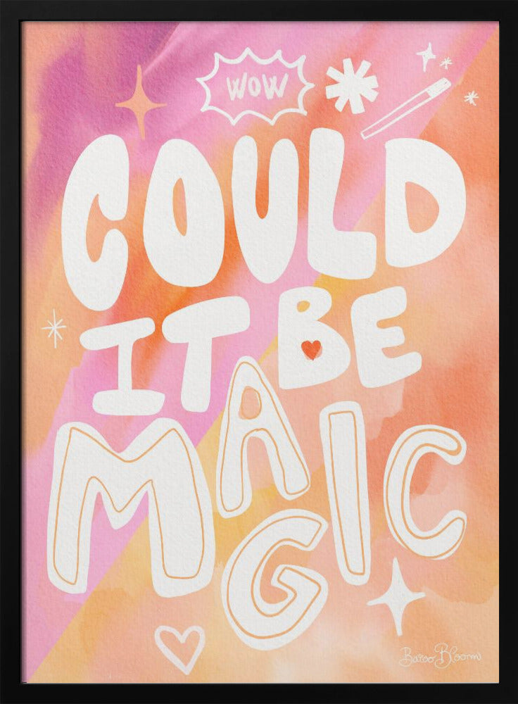 Zou het magie kunnen zijn - Peach Pink | Poster