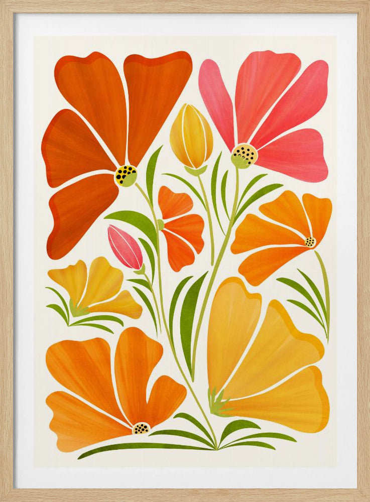 Lentebloemen | Poster