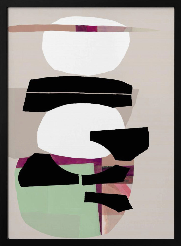 Colored Abstract Black No2 | Poster