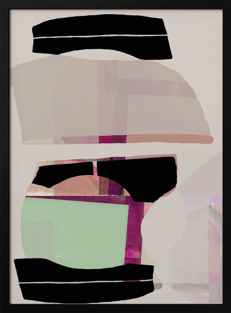 Colored Abstract Black No1 | Poster