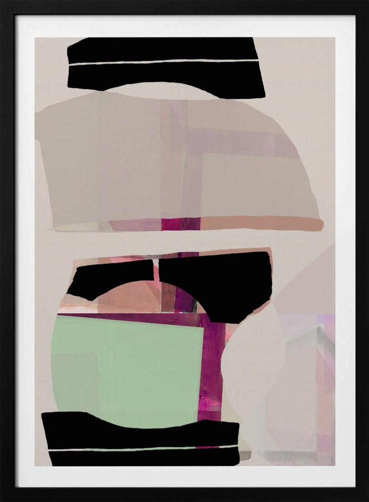 Colored Abstract Black No1 | Poster