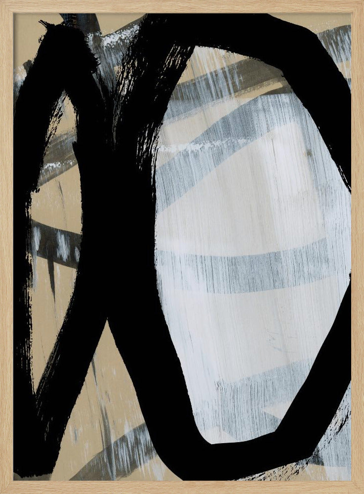 Bold Black On White No1 | Poster