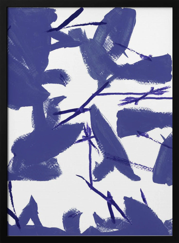 Blue Floral No3 | Poster