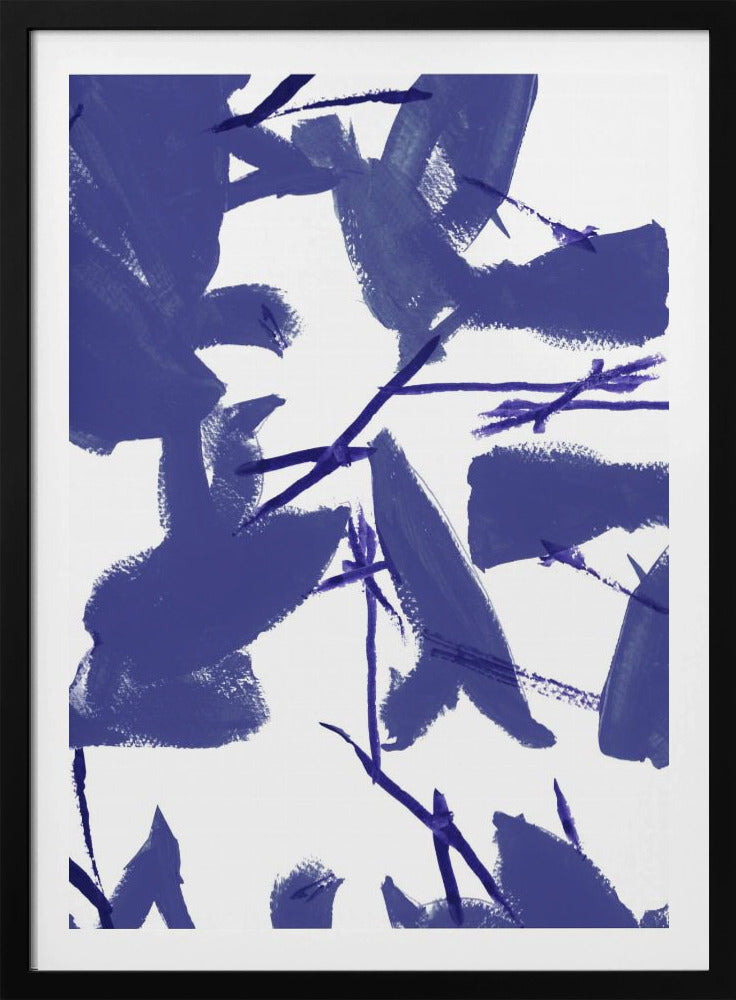 Blue Floral No3 | Poster
