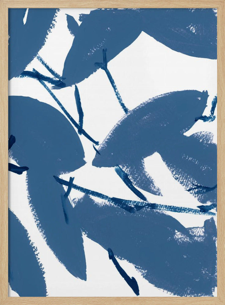 Blue Floral No1 | Poster
