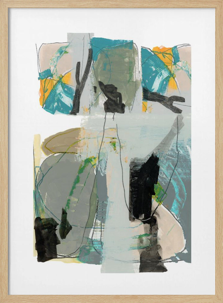 Contemporary Green No3 | Poster