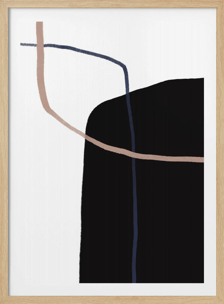 Harmonie van gebogen lijnen | Poster