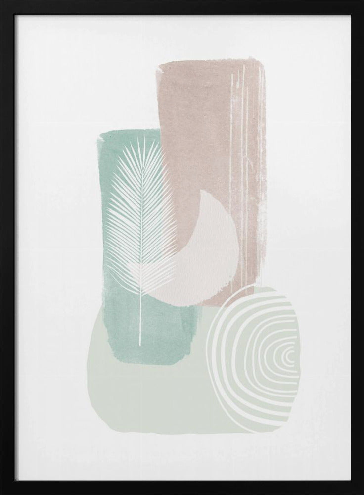 Vormen in pastel | Poster