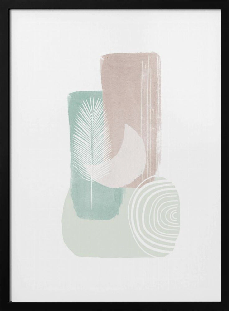 Vormen in pastel | Poster