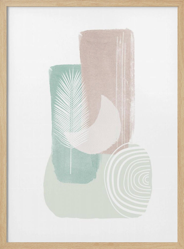 Vormen in pastel | Poster