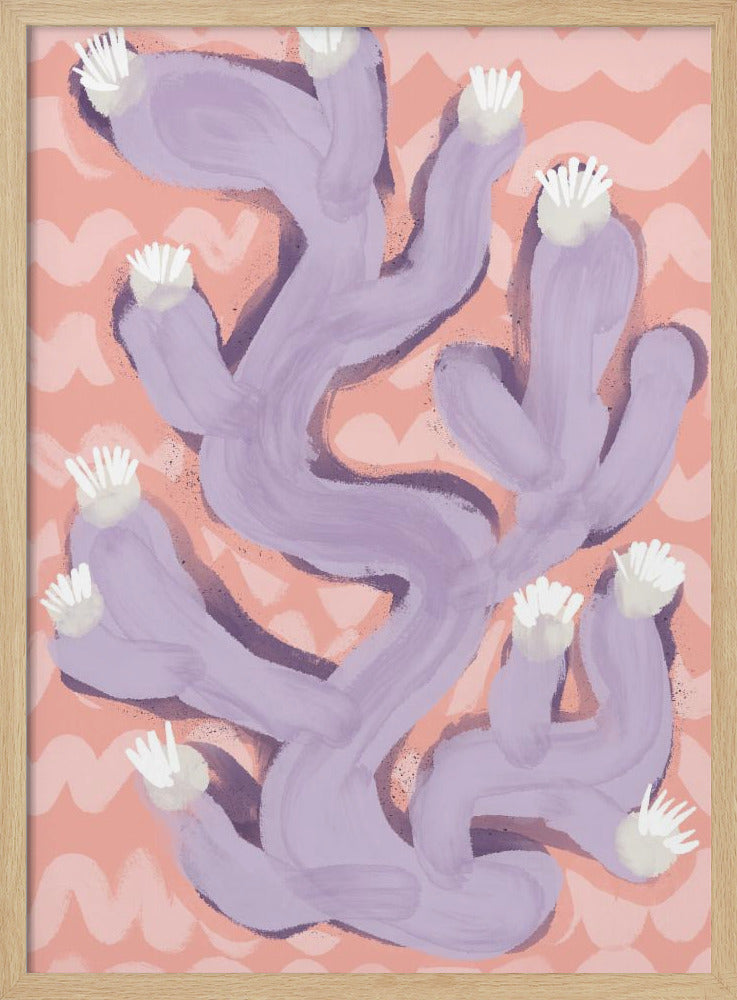 Paarse Cactusdans | Poster