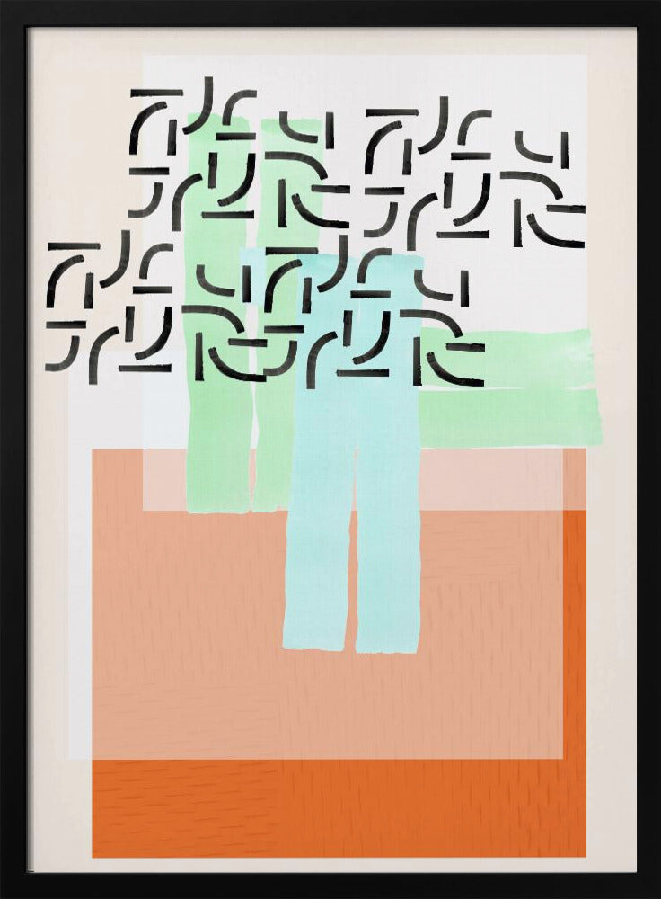 Pastelpatrooncollage 2 | Poster