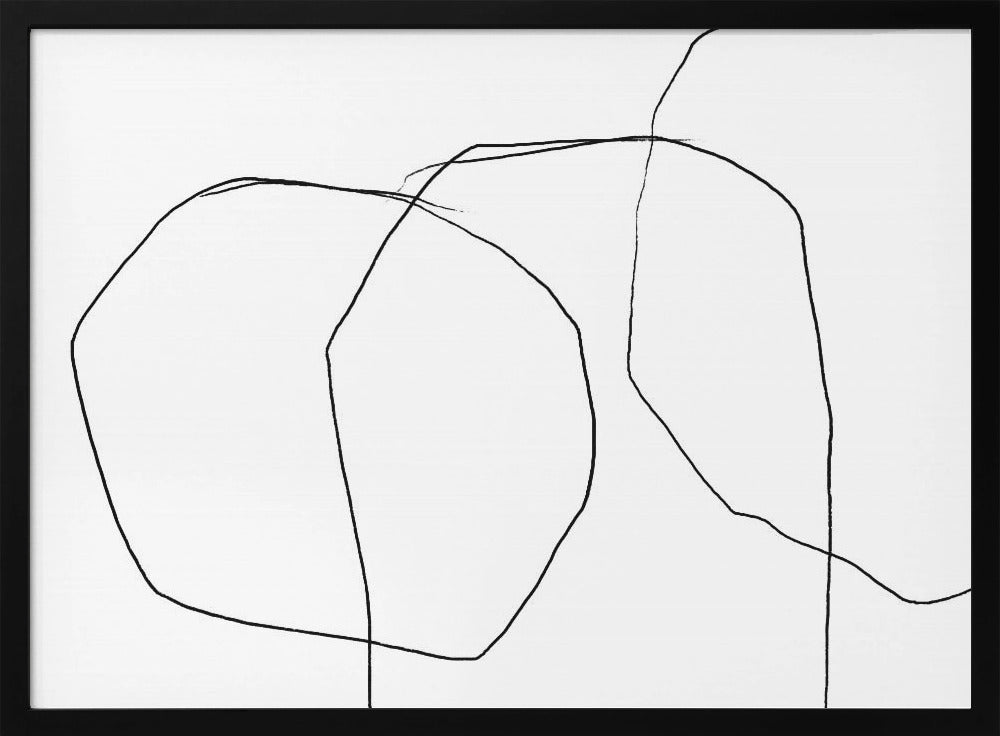 Black Lines On A White Background | Poster
