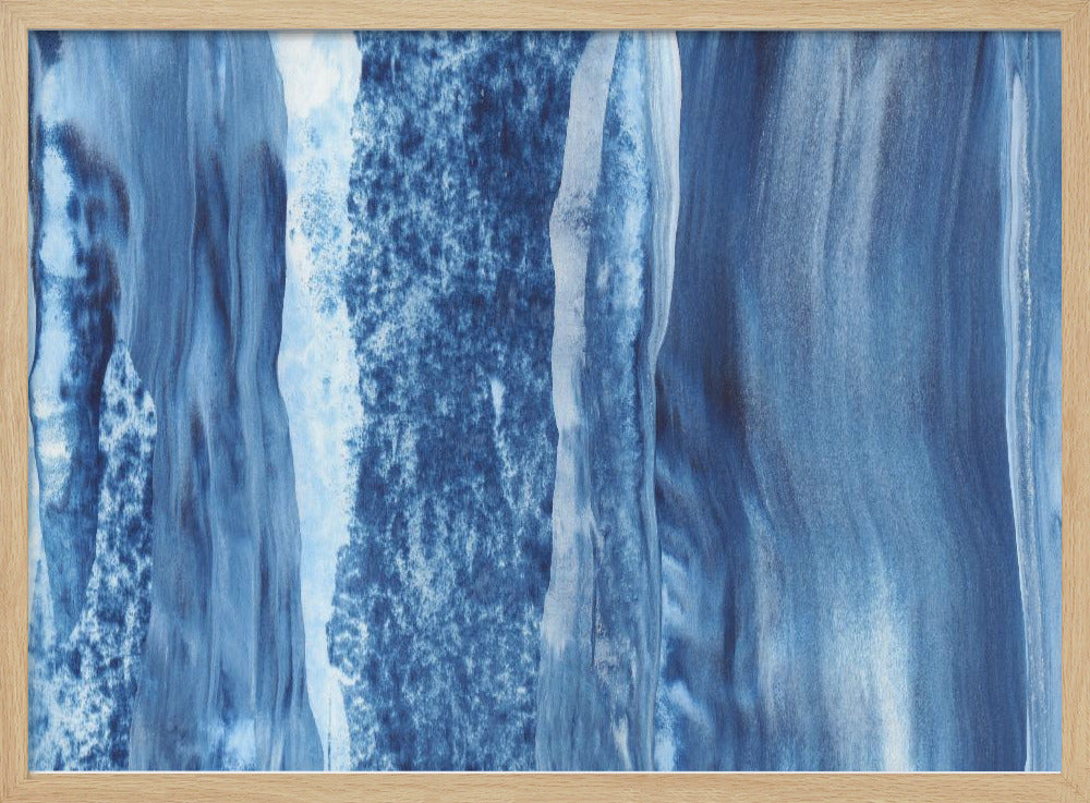 Blauwe Cascade Sluiers | Poster