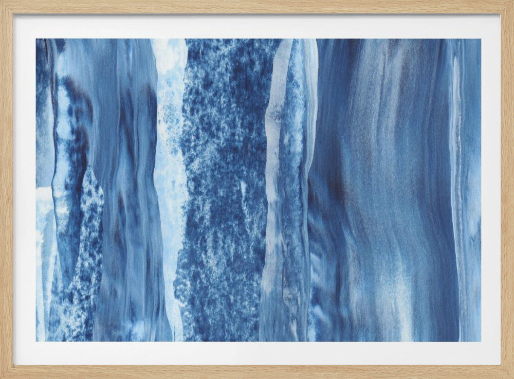 Blauwe Cascade Sluiers | Poster